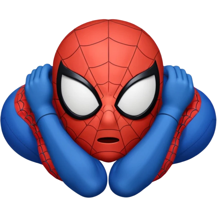 emoji de spiderman durmiendo emoji