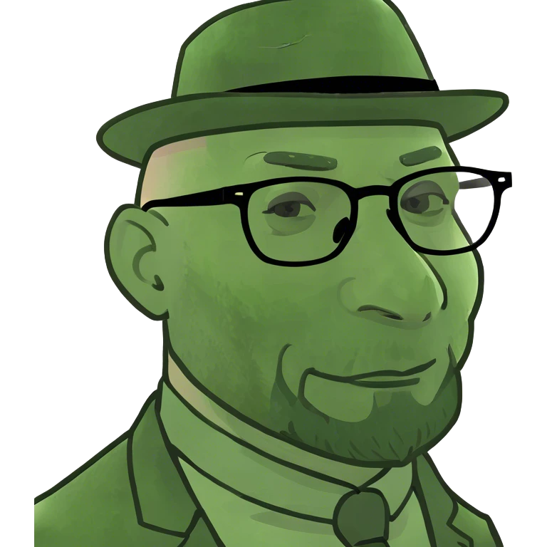 bald man with beard portrait emoji