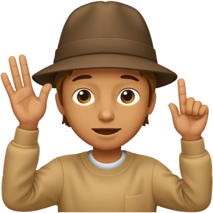 Lean and dab emoji