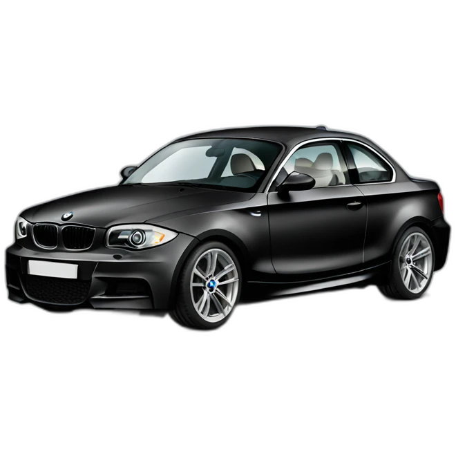 BMW 135i couple black emoji