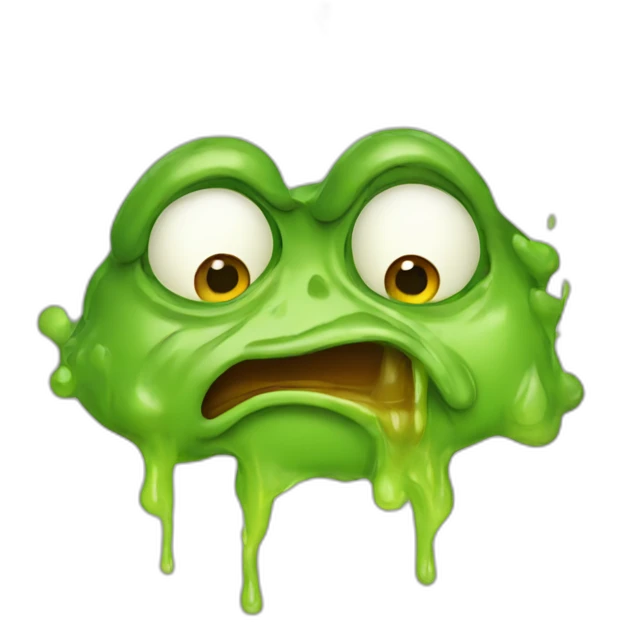 melting-face-pepe emoji