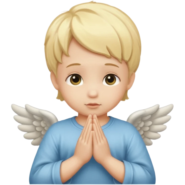 single cherubs praying emoji