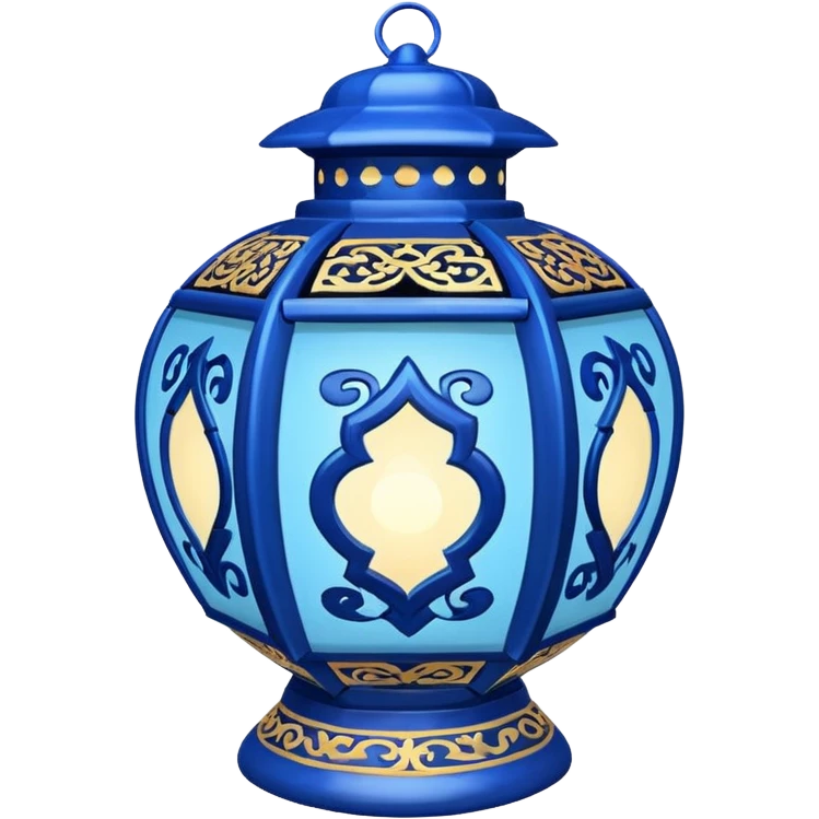 blue asian lantern emoji
