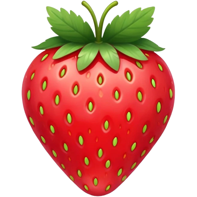 A strawberry with a bow emoji
