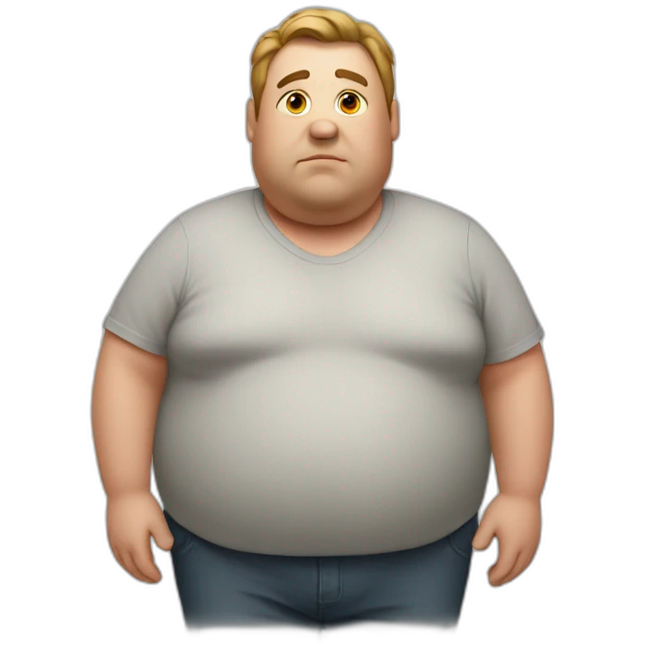 obese man emoji