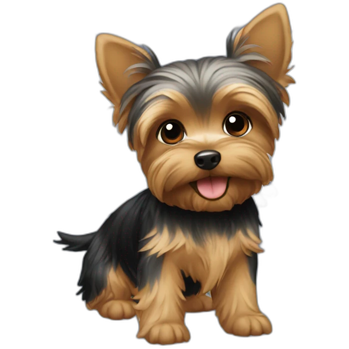 flying yorkie with wings emoji