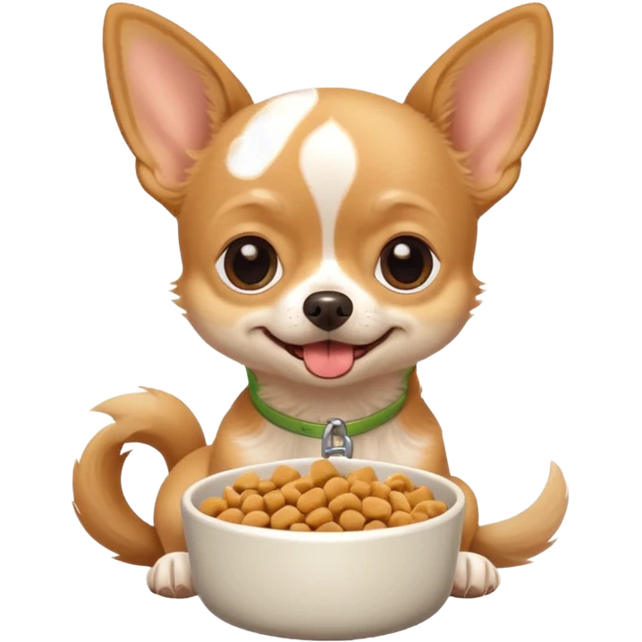 Chihuahua dog food area emoji