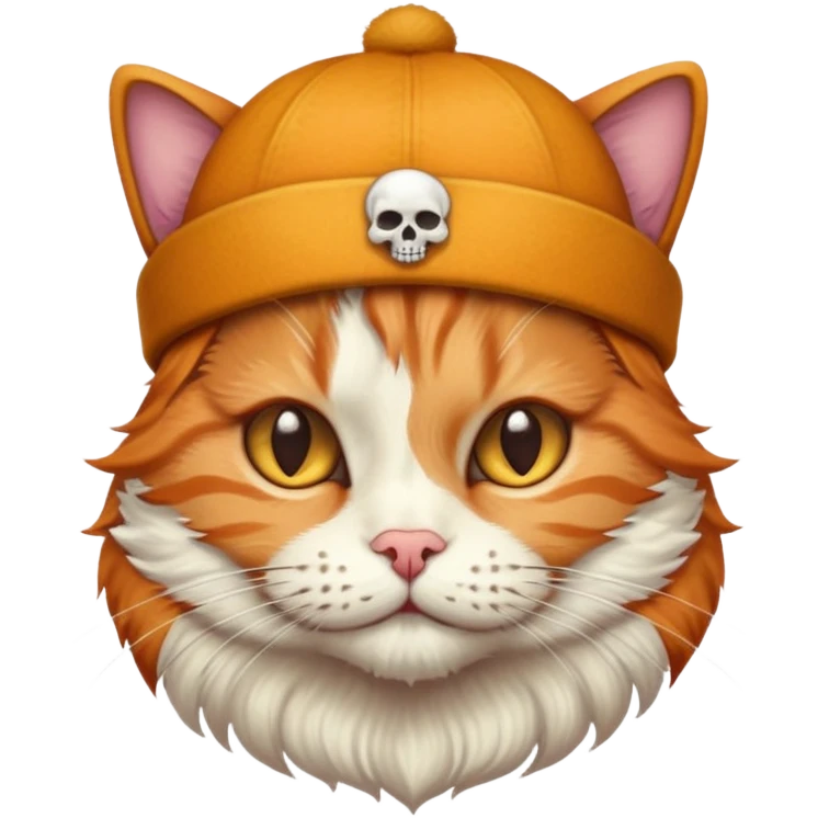 рыжий кот в тюбетейке emoji
