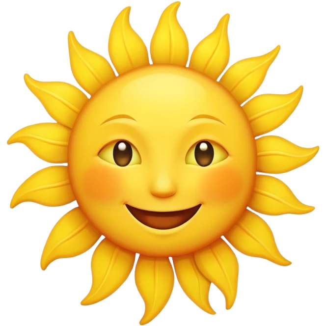 Sun smile emoji