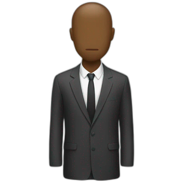 Faceless man emoji
