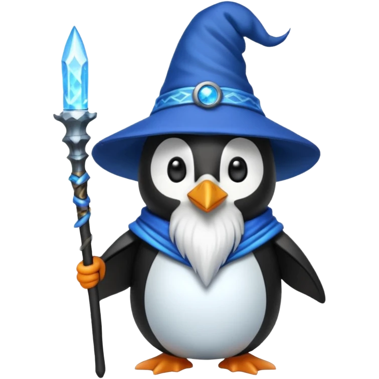 Penguin Wizard emoji