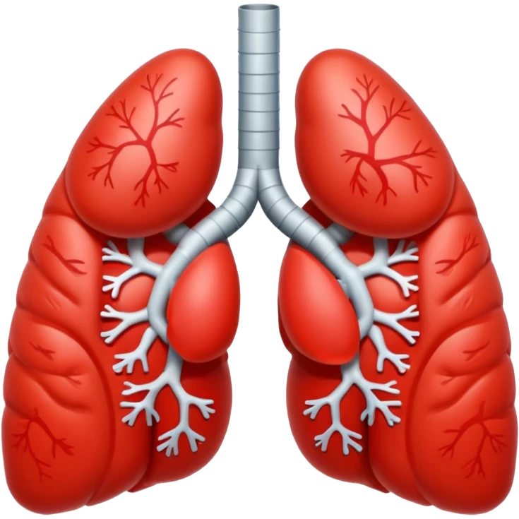 very simple cartoonish lungs emoji emoji