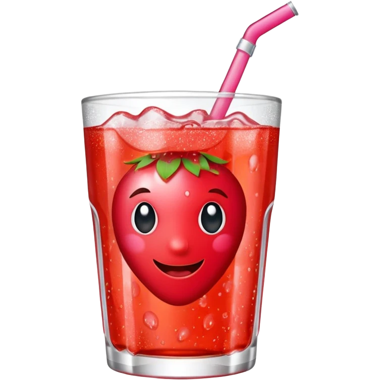 hyper sparkle strawberry Fanta  emoji