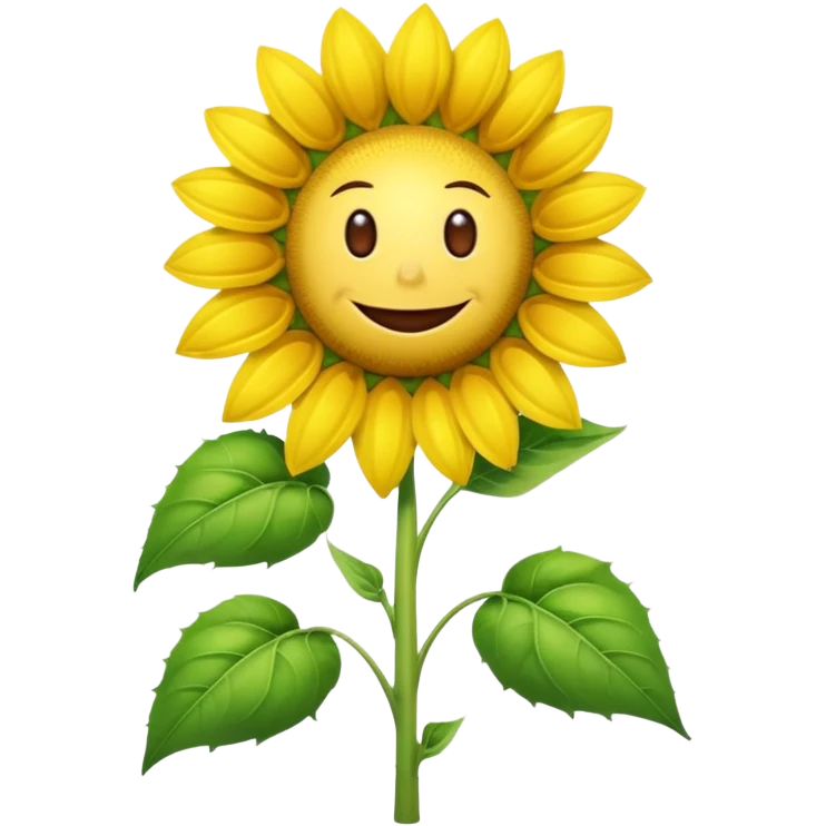 a picture of the sunflower from Plants vs. Zombies emoji