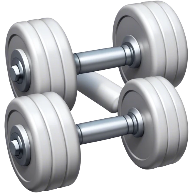 white dumbell emoji