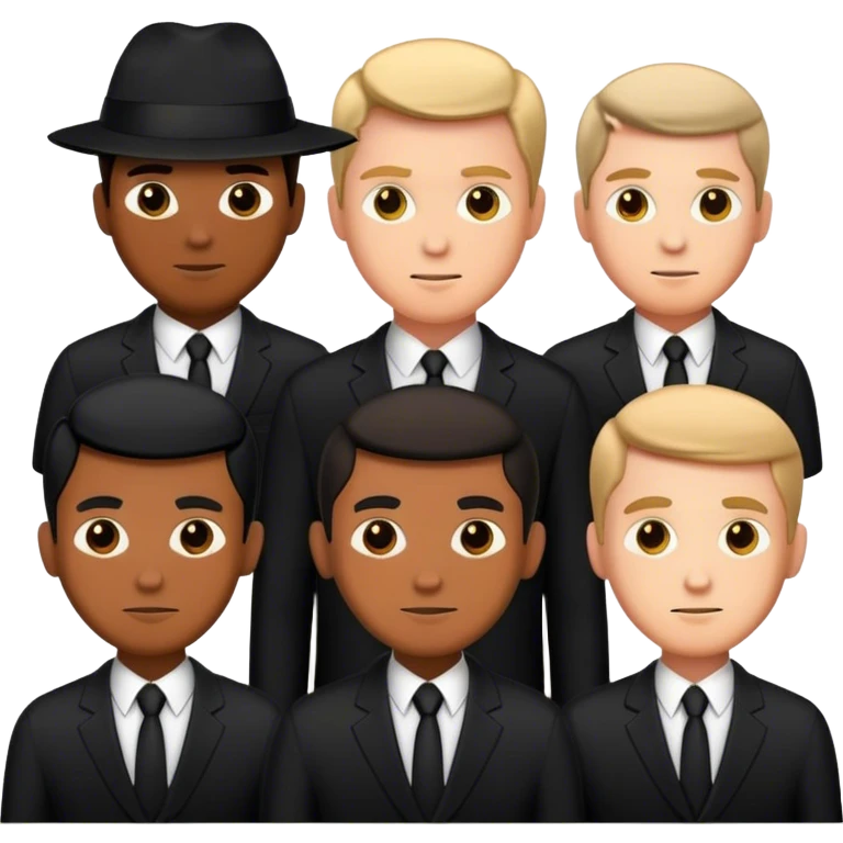 Men in black  emoji