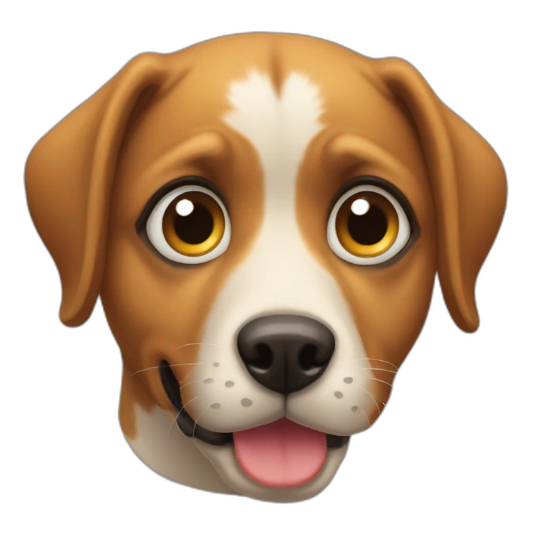 perrito con anteojos emoji