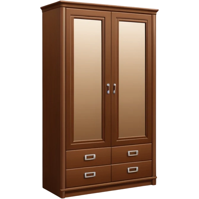 wardrobe modern closed mirror door emoji