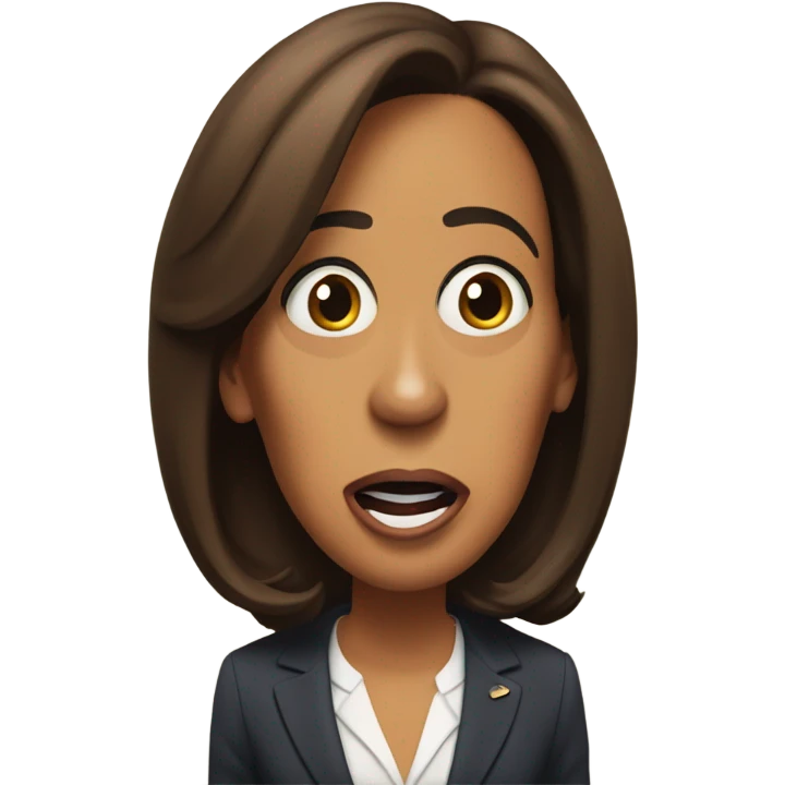 Kamala Harris surprised emoji
