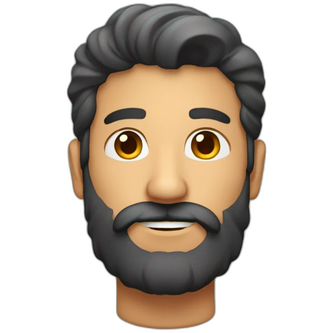 Hombre pelirrojo con barba emoji