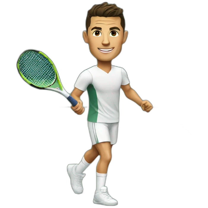 Cristiano ronaldo playing tennis emoji