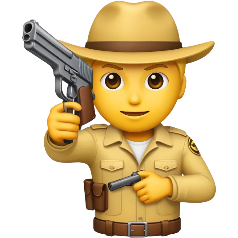 Emoji with gun  emoji