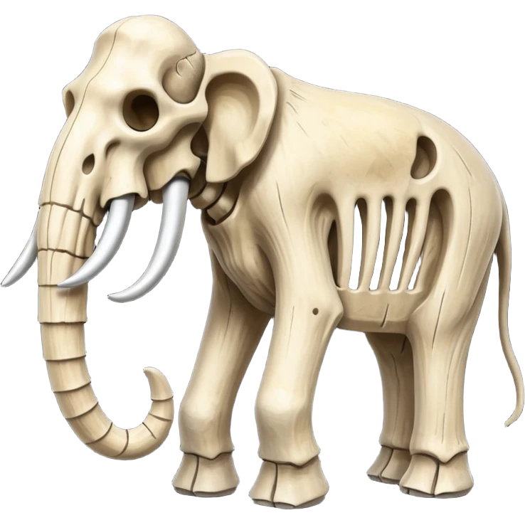 skeleton of a mammoth emoji