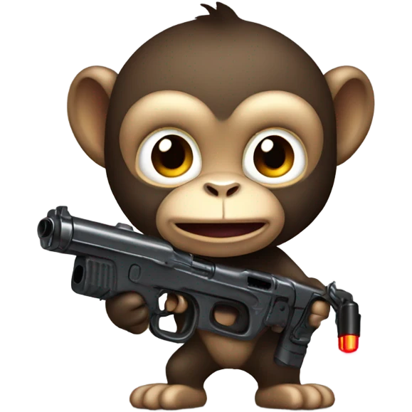 Monkey with pewpew  emoji