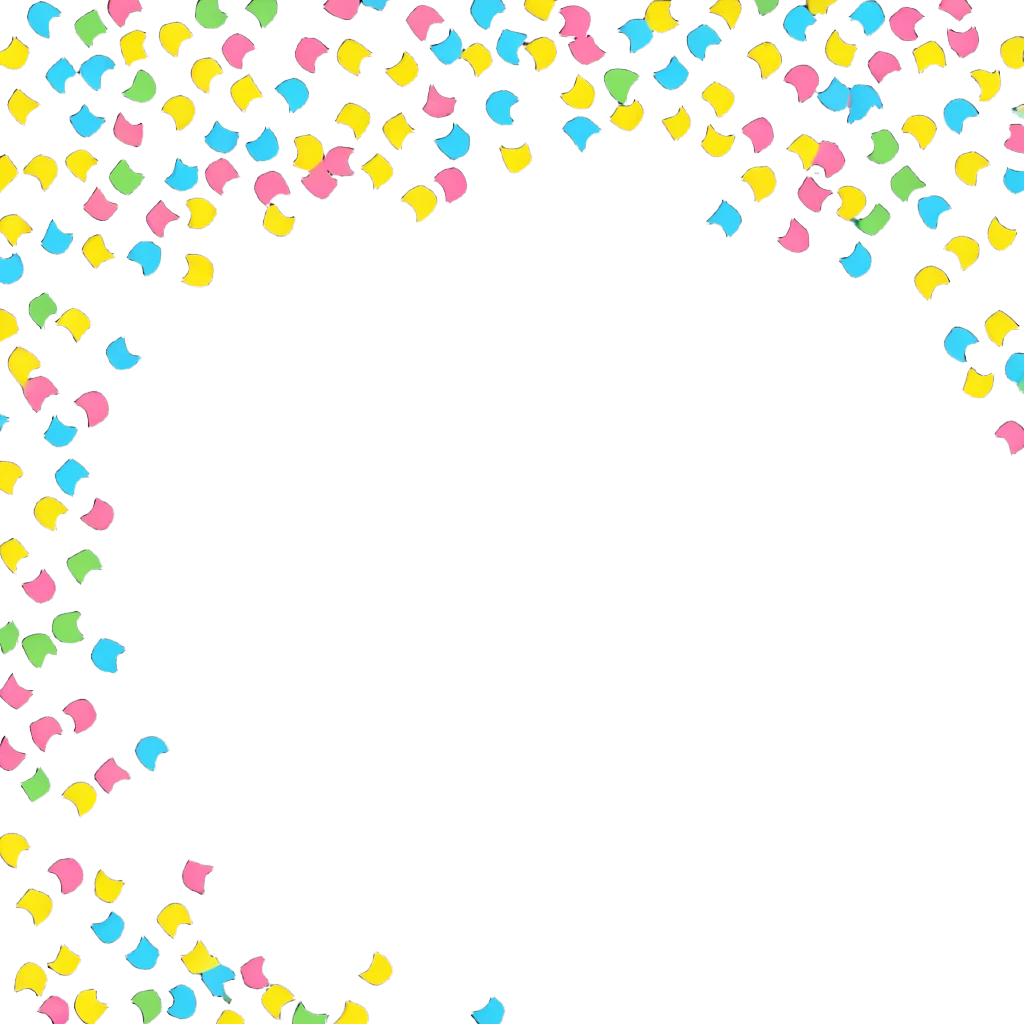 celebration confetti and party emoji