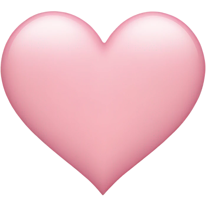 light pink heart  emoji