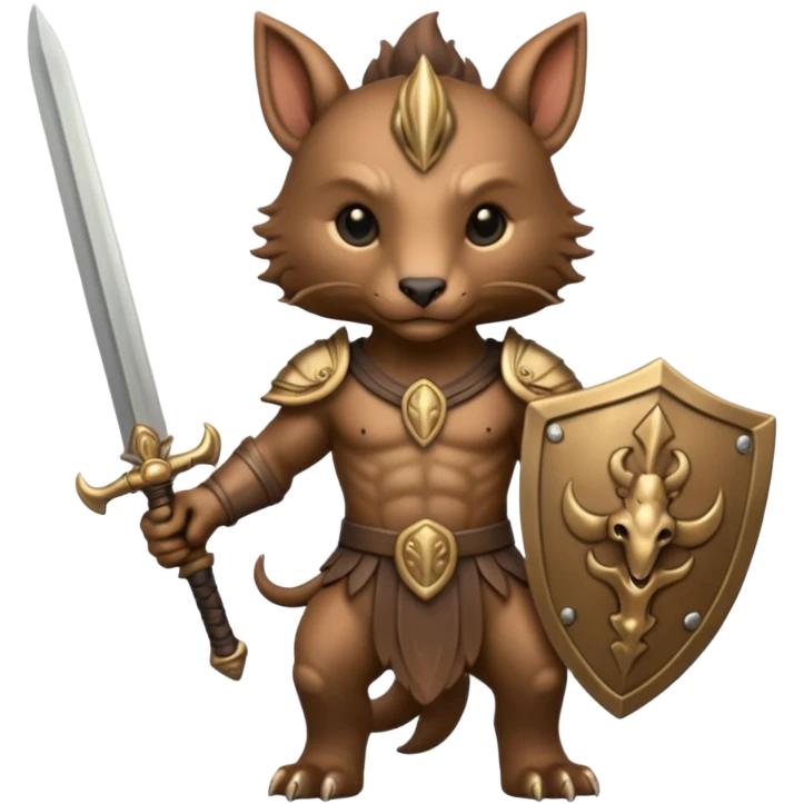 ancient animal with sword emoji