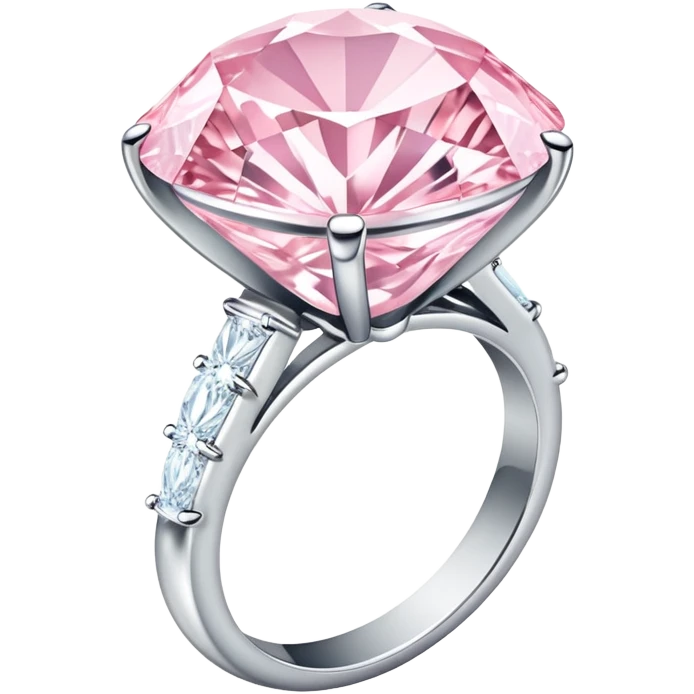 Pastel pink Diamond ring emoji