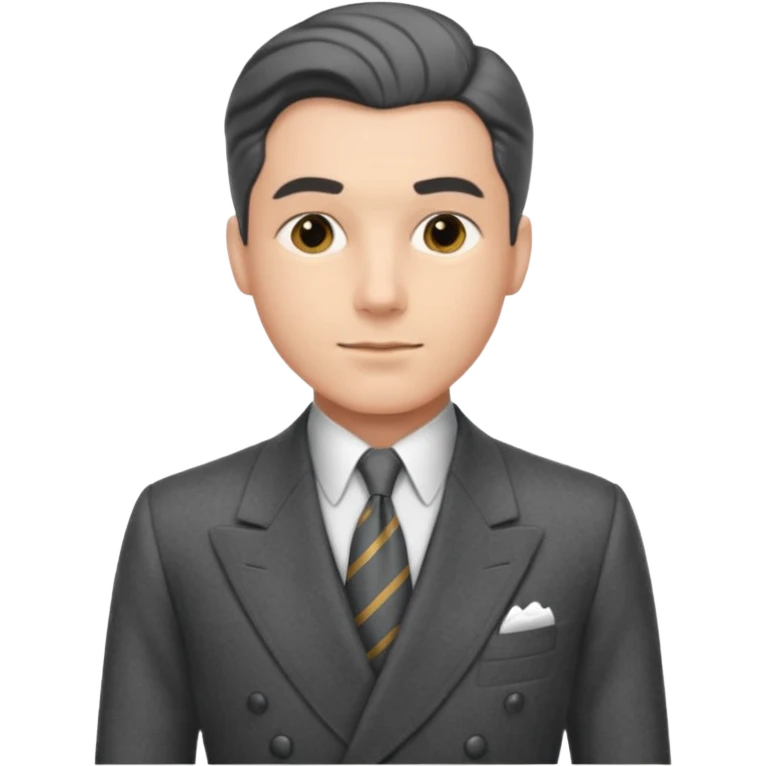A person wearing a 1940s suit emoji