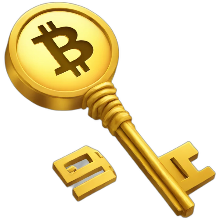 bitcoin key emoji