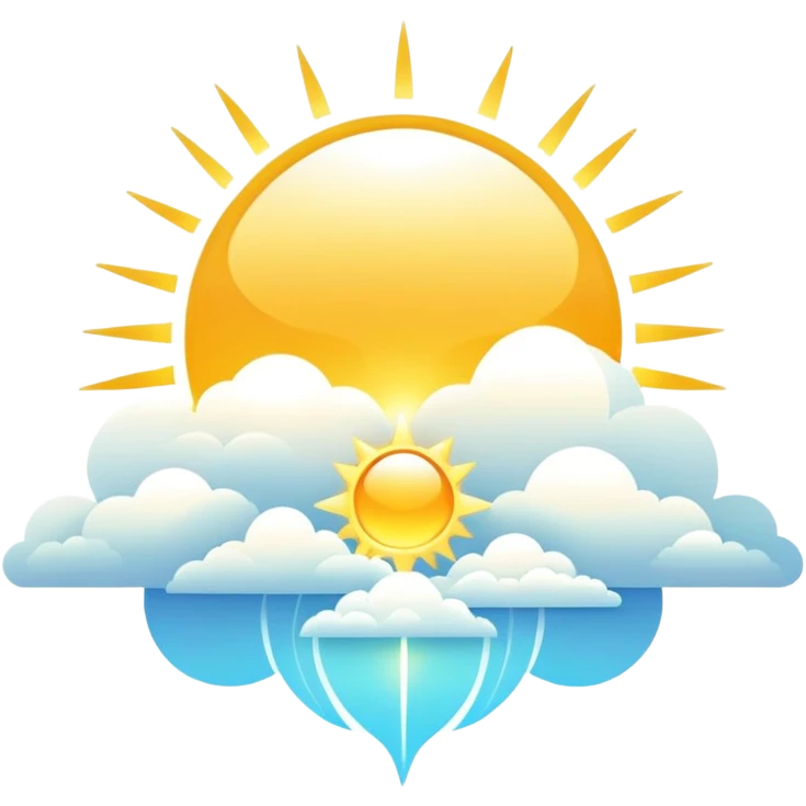 Epic complex detailed heavenly divine gradients white golden bright light solarpunk sunny aesthetic-scenery emoji
