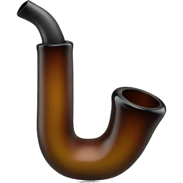  pipe for smoking made of glass emoji