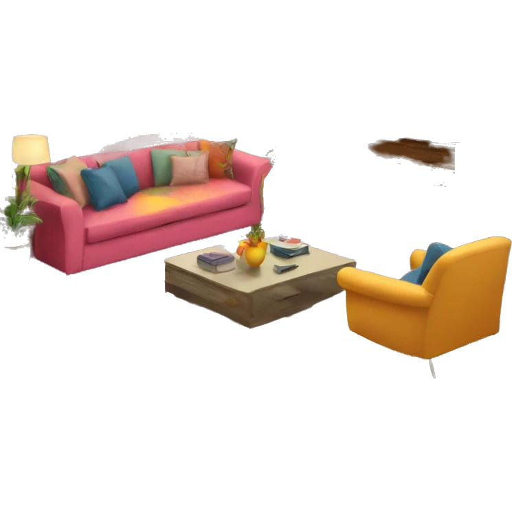 colorful living room emoji