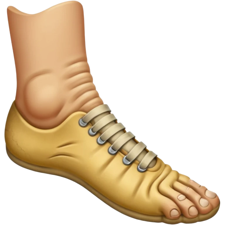 white foot, trench foot emoji