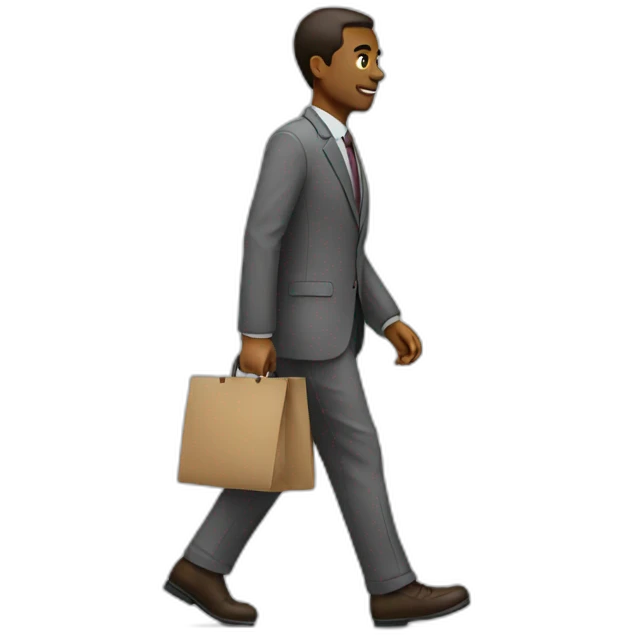 employ walking to work emoji