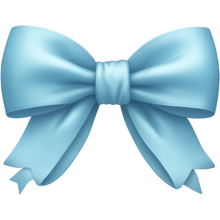 Light blue bow emoji