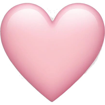 light pink heart emoji