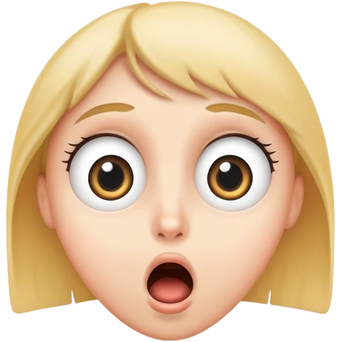 Surprised face with wide eyes emoji