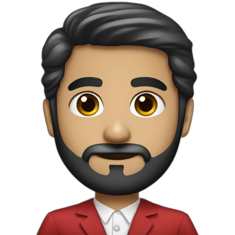 omani cfo with black beard small eyes emoji