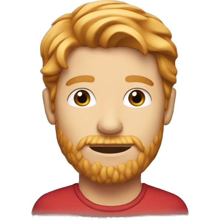 strawberry blonde man with stubble emoji