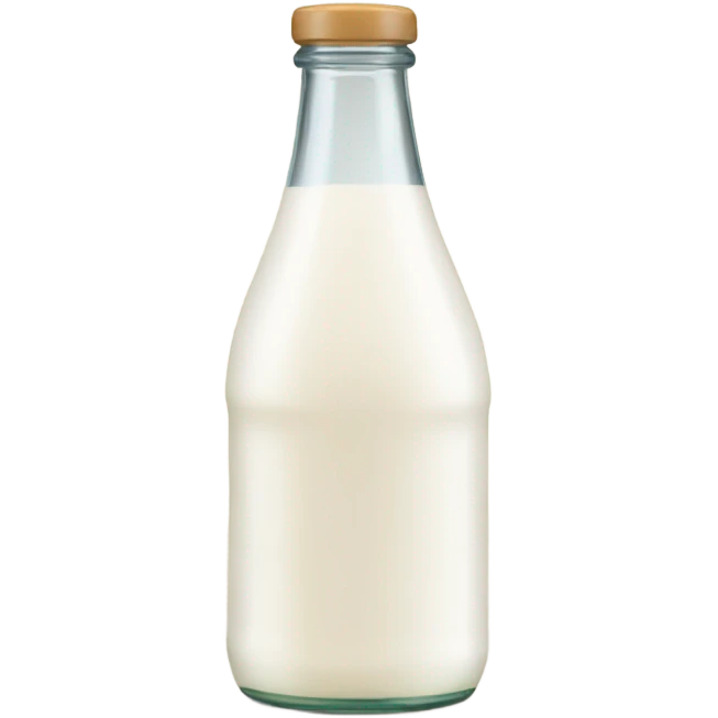 a bottle of kefir emoji