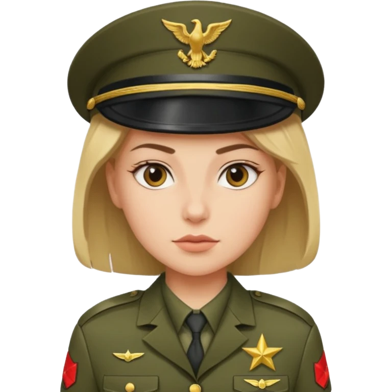 USA army girl emoji