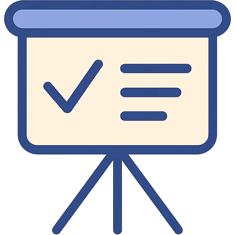 whiteboard, modern icon style, simple, clear, minimal color, suitable for UI emoji
