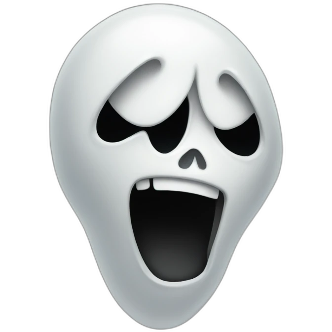 Scream  ghost emoji