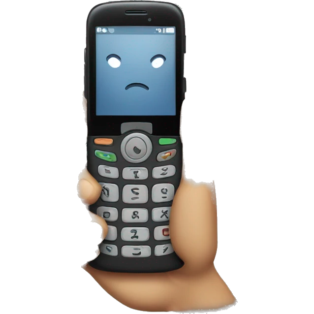 phone in hand emoji