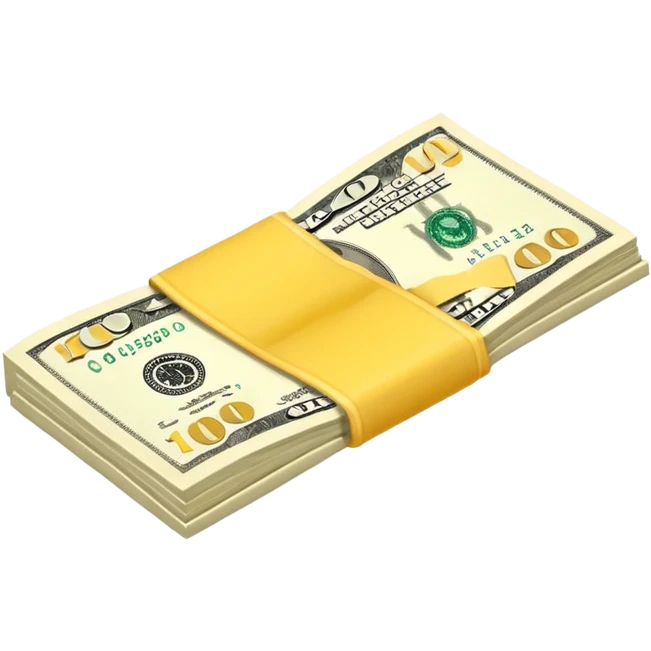 yellow single money paper emoji